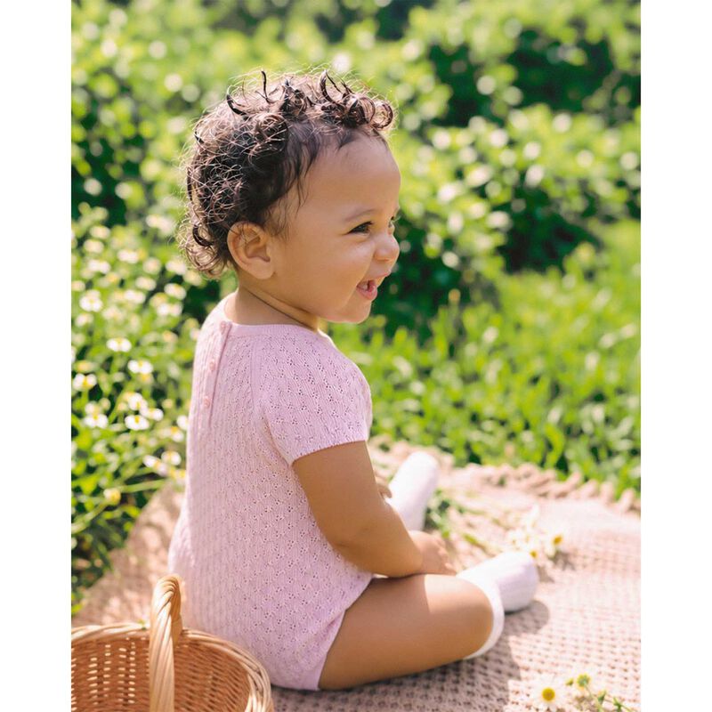 B&eacute;b&eacute; Willa Knit Pointelle Bodysuit image number 3
